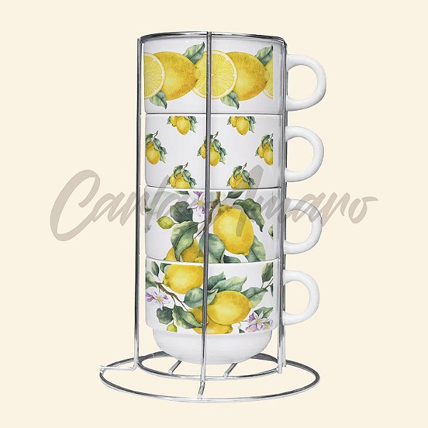 Torre de Xícaras Personalizadas | Opções com 2 ou 4 Unidades