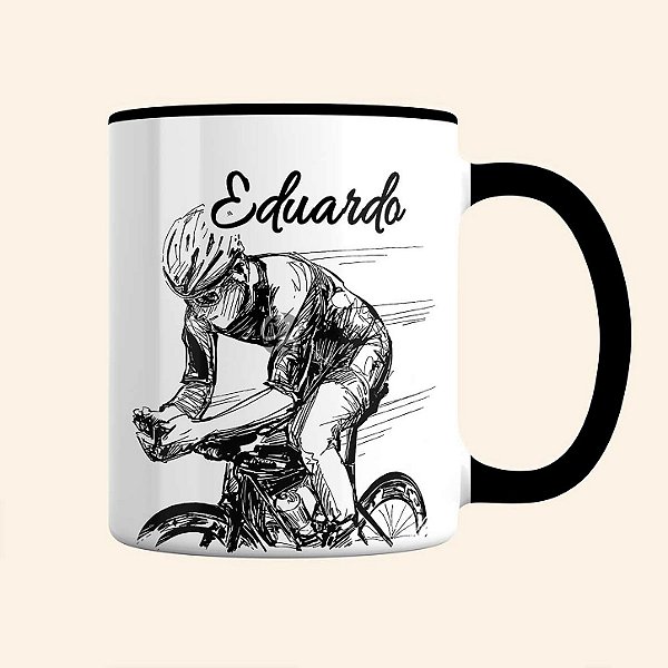 Caneca de Esportes Personalizada | Caneca de Ciclista Masculina | Linha Fitness