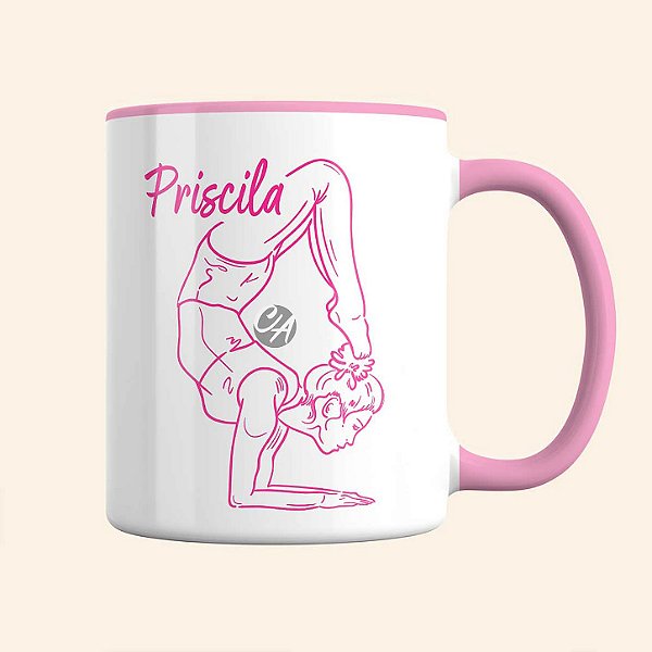 Caneca de Esportes Personalizada | Caneca de Ioga Feminina | Linha Fitness