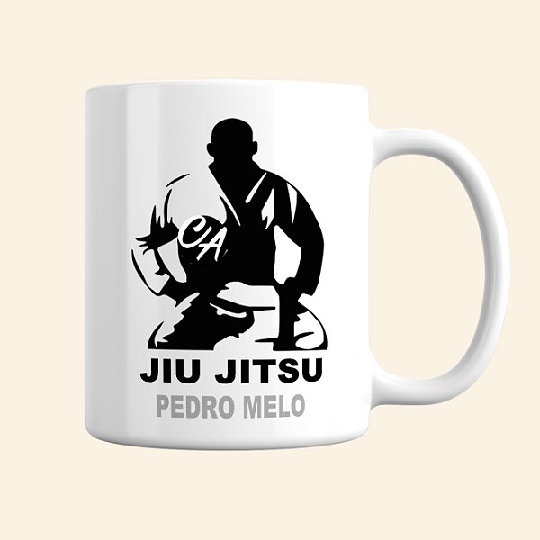 Caneca de Esportes Personalizada | Caneca de Jiu-Jitsu Masculina | Linha Fitness