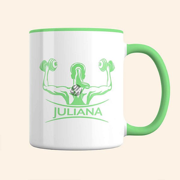 Caneca de Esportes Personalizada | Caneca de Musculação Feminina | Linha Fitness