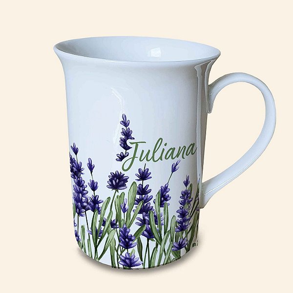 Caneca Personalizada de Porcelana | Lavanda