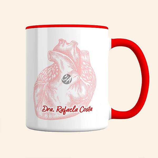 Caneca de Cardiologista Personalizada | Caneca de Profissões | Carla Amaro Home