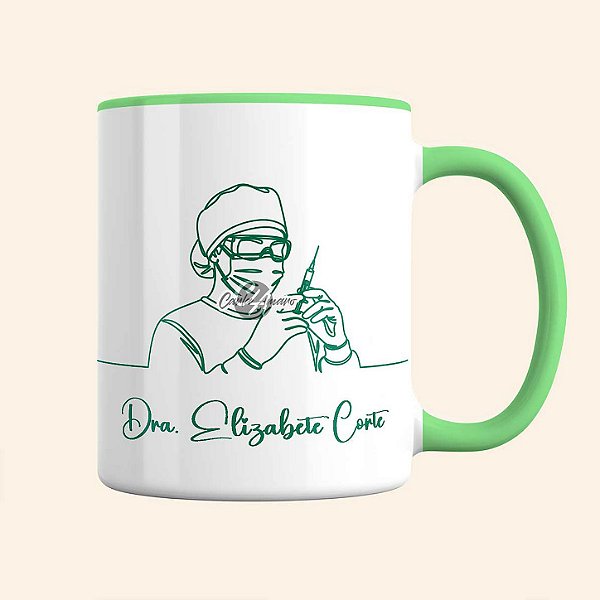 Caneca de Anestesista Personalizada | Caneca de Profissões | Carla Amaro Home