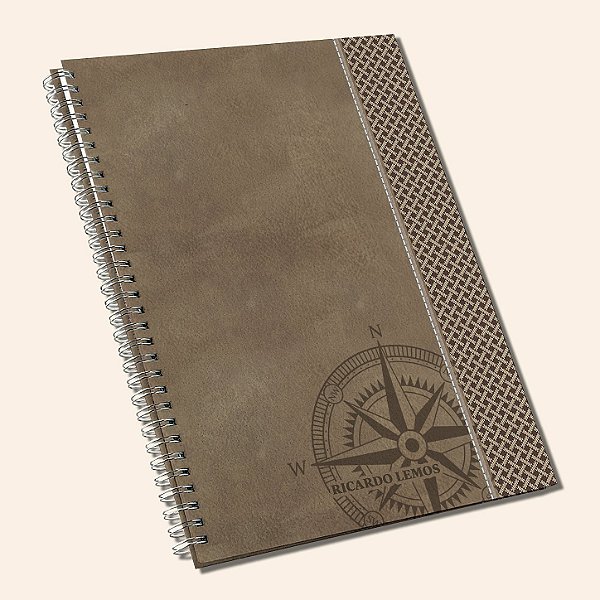 Caderno A4 Personalizado & Caderno A5 Personalizado| Capa Ecológica Texturizada | Estampas Masculinas
