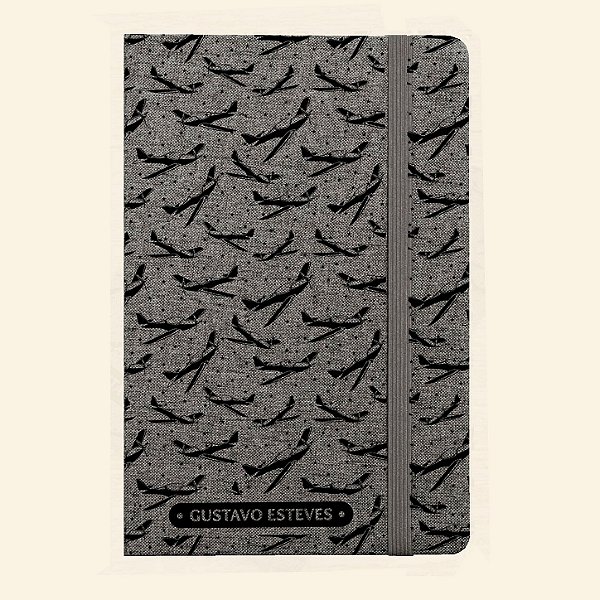 Moleskine Personalizado de Tecido | Caderno A5 Personalizado de Capa Dura | Carla Amaro Home
