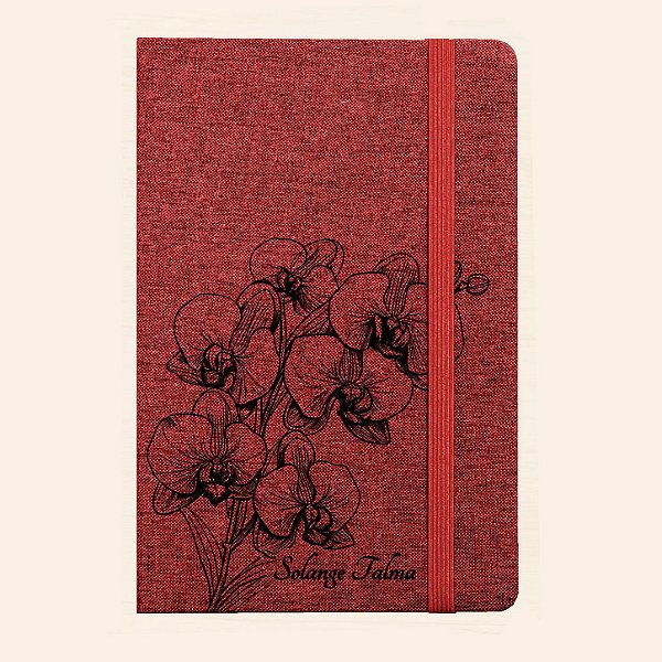 Moleskine Personalizado de Tecido | Caderno A5 Personalizado de Capa Dura | Carla Amaro Home