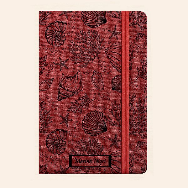 Moleskine Personalizado de Tecido | Caderno A5 Personalizado de Capa Dura | Carla Amaro Home