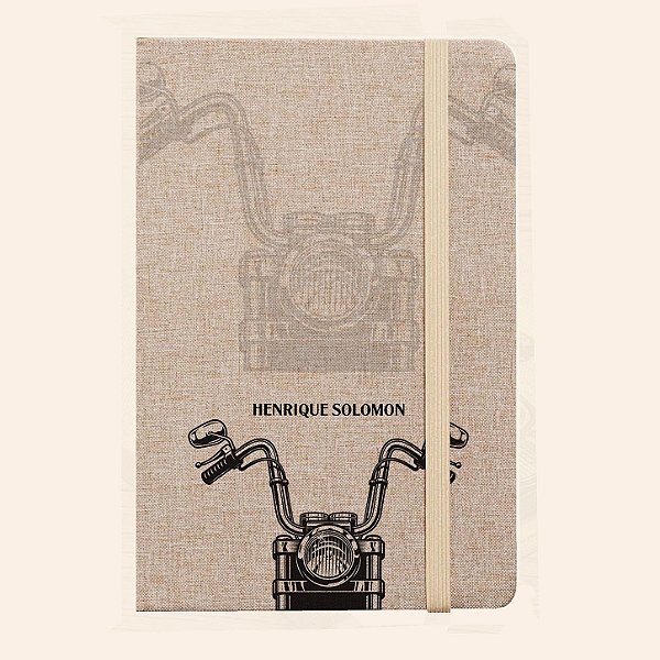 Moleskine Personalizado de Tecido | Caderno A5 Personalizado de Capa Dura | Carla Amaro Home