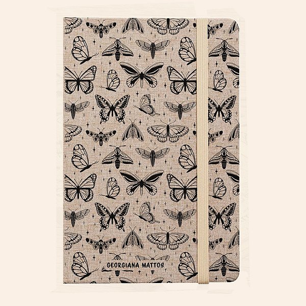 Moleskine Personalizado de Tecido | Caderno A5 Personalizado de Capa Dura | Carla Amaro Home
