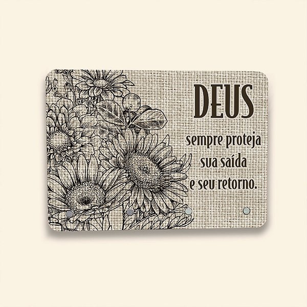 Porta-Chaves Magnético Personalizado | Deus Sempre Proteja