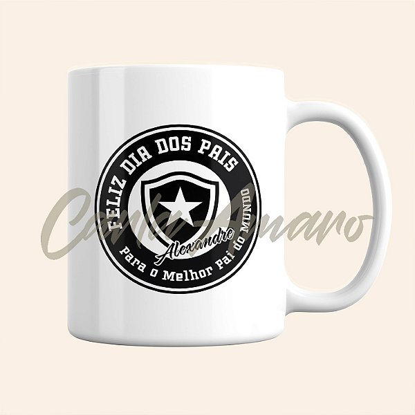 Caneca Personalizada Dia dos Pais | Caneca de Time Personalizada | Escolha o seu time e Personalize