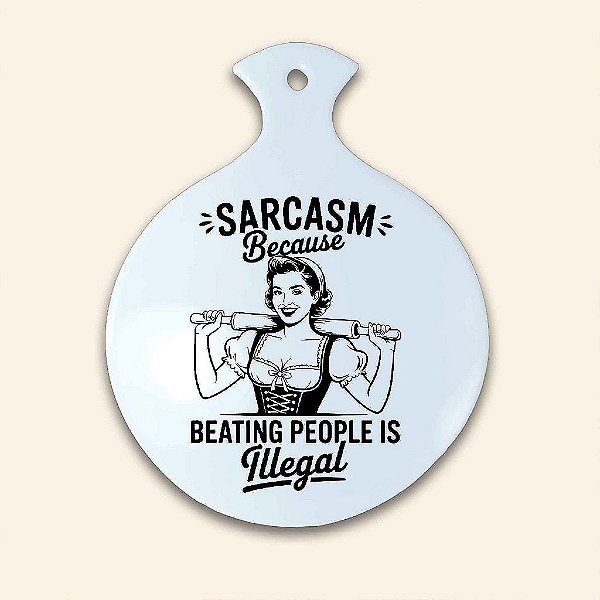 Base Térmica e Decorativa Multiuso em Cerâmica | Humor | Sarcasmo