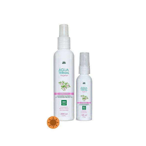 Kit Mini Me de Águas Termais Vegetais De Gerânio WNF