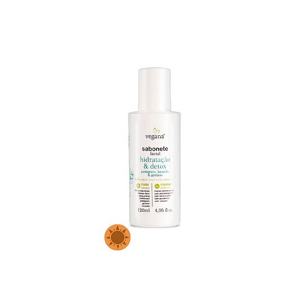Vegana Sabonete Facial Hidratação e Detox 120ml