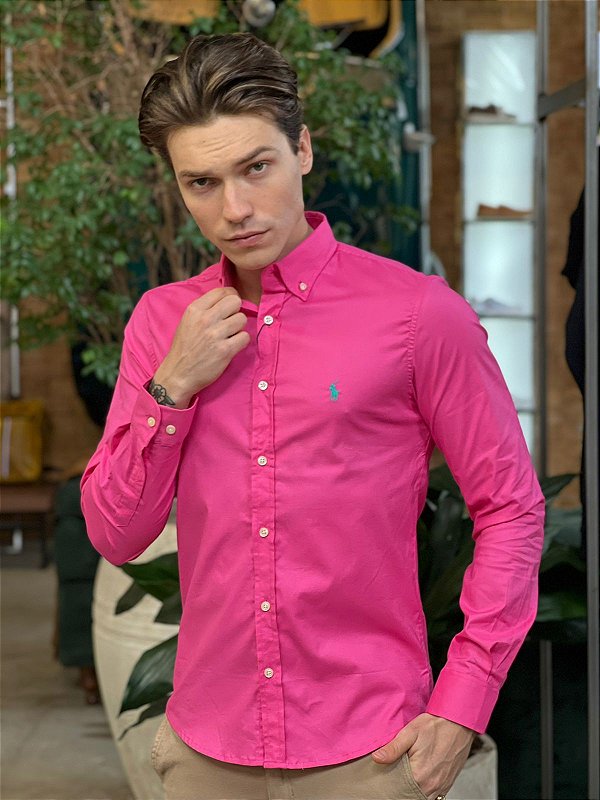Camisa Oxford R.L Pink