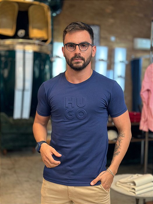 Camiseta HB Slim Fit Azul Marinho