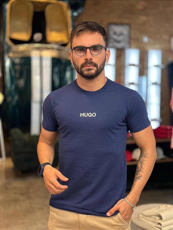Camiseta HB Slim Fit Azul Marinho