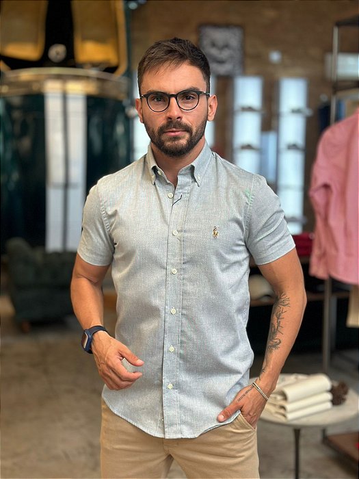 Tommy Hilfiger Camisa Oxford Manga Curta