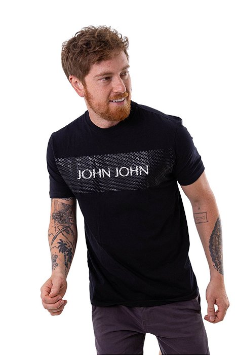 JOHN JOHN REMERA M 42-54-3517-009-P PRETO - Roma Shopping - Seu