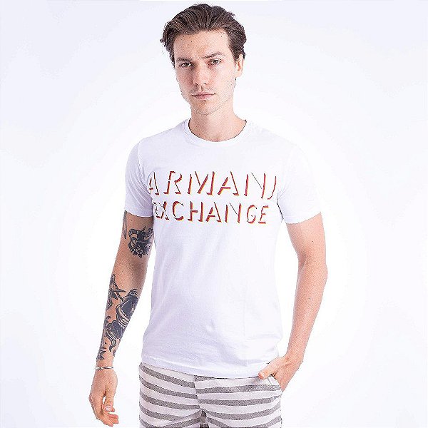 Camiseta AX Slim Fit Branco