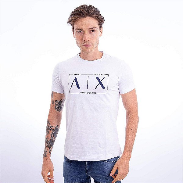 Camiseta AX Slim Fit Branco