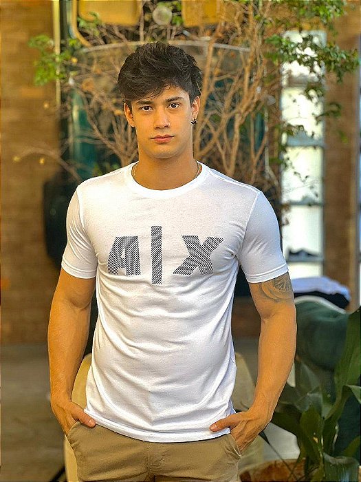 Camiseta AX Slim Fit Branco