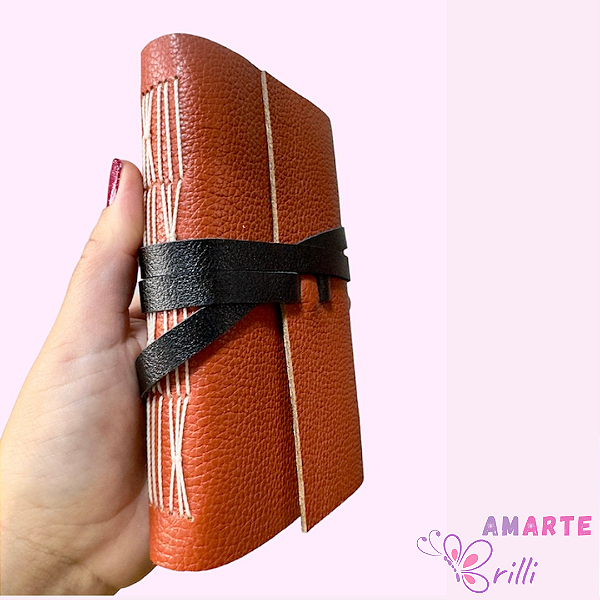 Caderno A6 – Sketchbook – Couro