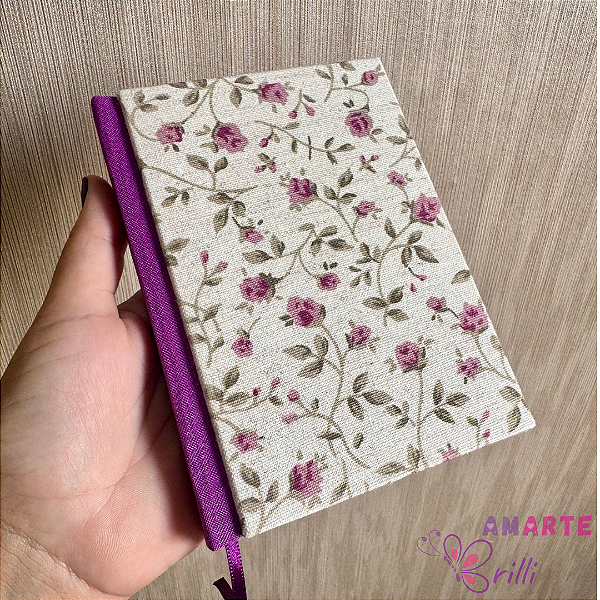 Caderno A6 – Lombada quadrada - Folhas Lisas