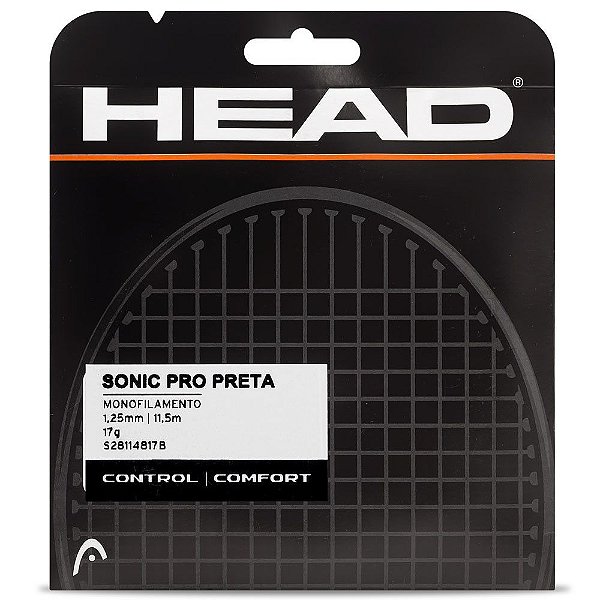 Set de Corda para Raquete de Tênis Head Sonic Pro 1.25mm Preta