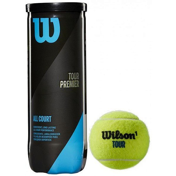 Bola de Tênis Wilson Tour Premier All Court - Com 3 Bolas Tubo