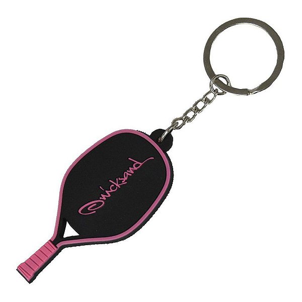 Chaveiro Quicksand Raquete Rosa