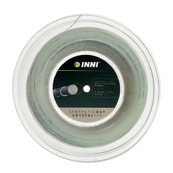Corda para Raquete de Tênis Inni Synthetic Gut Cristal 125 Branca
