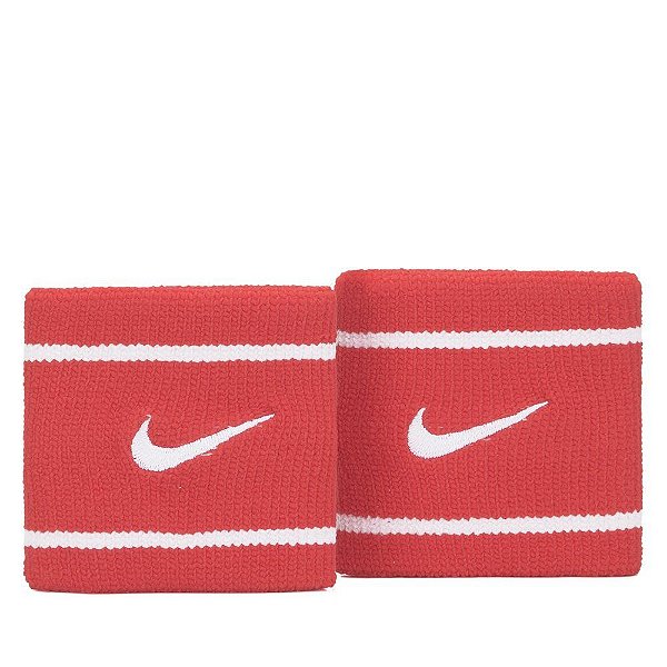 Munhequeira Nike Dri-Fit Curta Vermelha e Branca