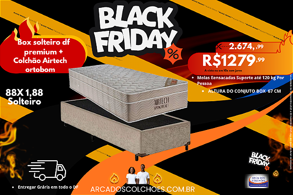 Conjunto Box Solteirão Iso SuperPocket + Base df premium