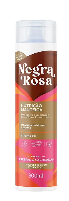 Shampoo Nutrição Manteiga - Negra Rosa - 300ml