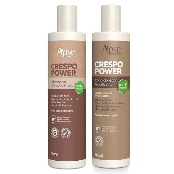 Kit Crespo Power - Shampoo + Condicionador (2 ITENS) - Apse