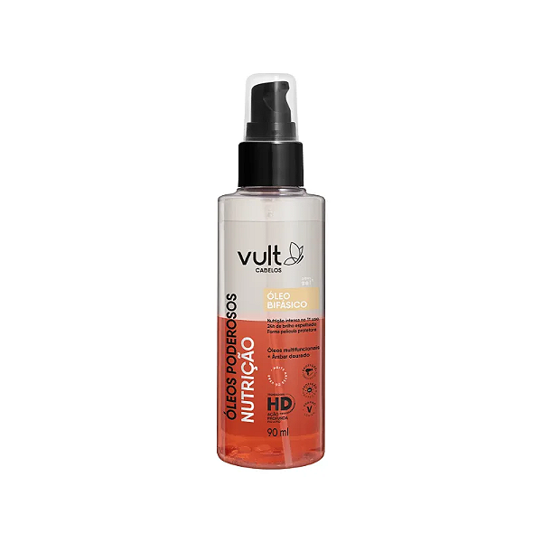 Óleo Bifásico - Óleos Poderosos Nutrição - Vult - 90ml