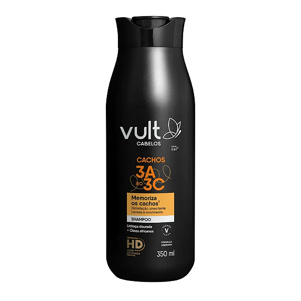 Shampoo Cabelos Cachos 3A a 3C - Vult - 350ml
