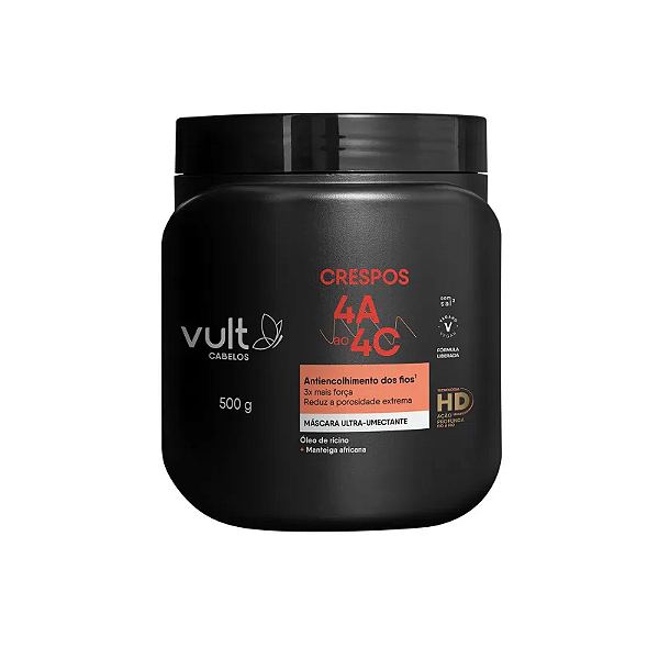 Máscara Ultra-Umectante Cabelos Crespos 4A a 4C - 500g