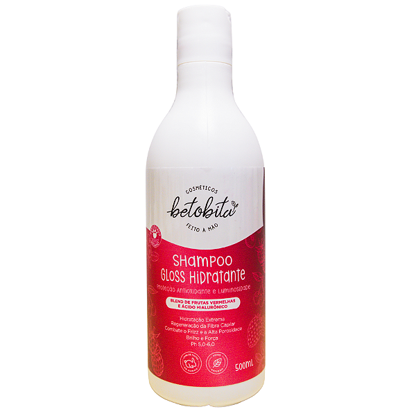 Shampoo Gloss Hidratante - 500ml - Betobita