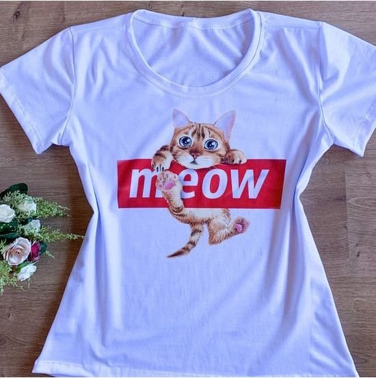 T-Shirt Meow Gatinho
