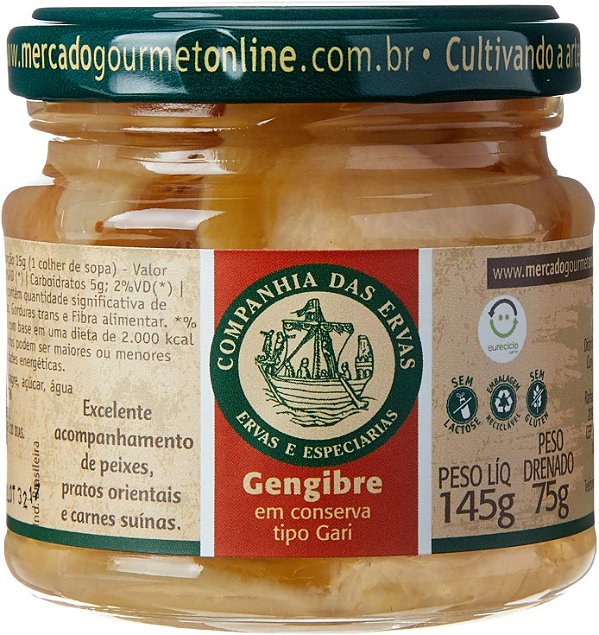 GENGIBRE EM CONSERVA