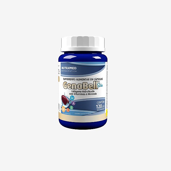 Genabell Skin Colágeno Hidrolisado + Vitaminas e Mineirais - 120 cápsulas