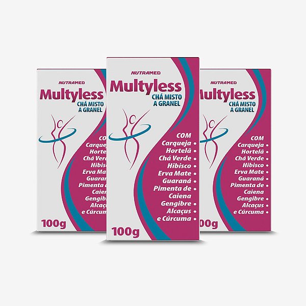 Multyless Chá Misto a Granel - 100g - Kit 3 Unidades