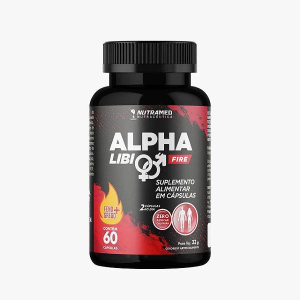 Alpha Libi Fire (Feno Grego + Vit + Min) - 60 cápsulas