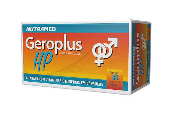 Geroplus HP (Guaraná + Vitaminas e Minerais) - 30 Cápsulas
