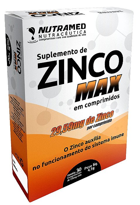 Zinco MAX - 30 Comprimidos