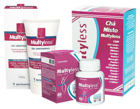 Multyless Kit 2 - Comprimidos + Gel + Chá 150g