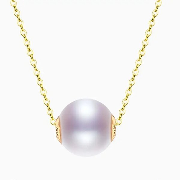 Conjunto Colar e Brincos Pérola Natural e Ouro 18K